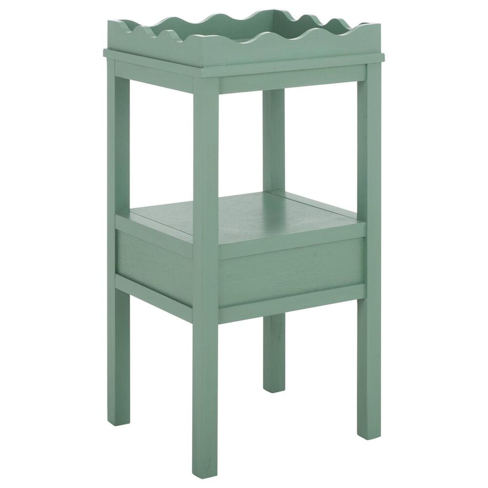 Safavieh Darlyn One Drawer Accent Table in Sage Green, , large