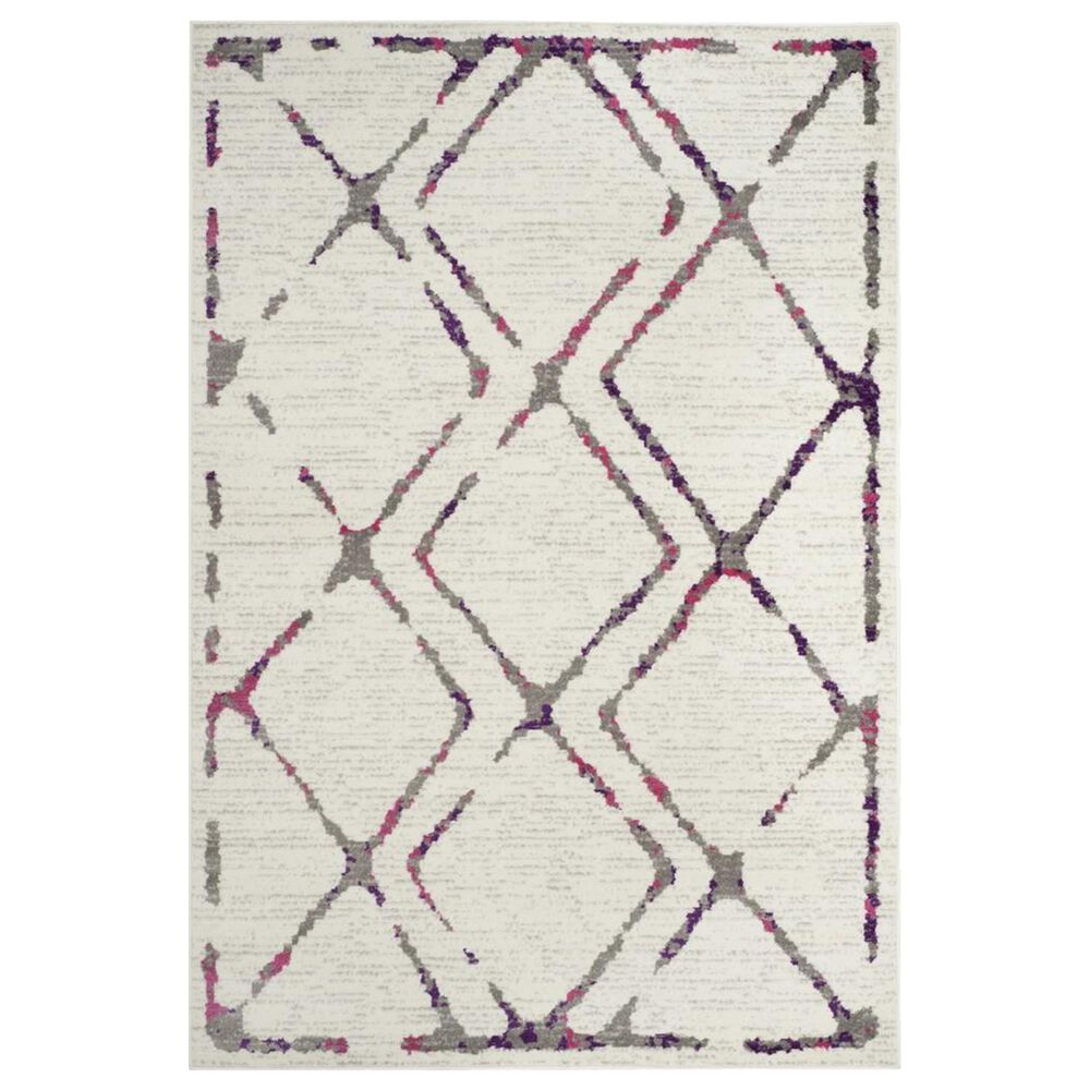 Safavieh Skyler SKY197F 5"1" x 7"6" Ivory and Pink Area Rug, , large