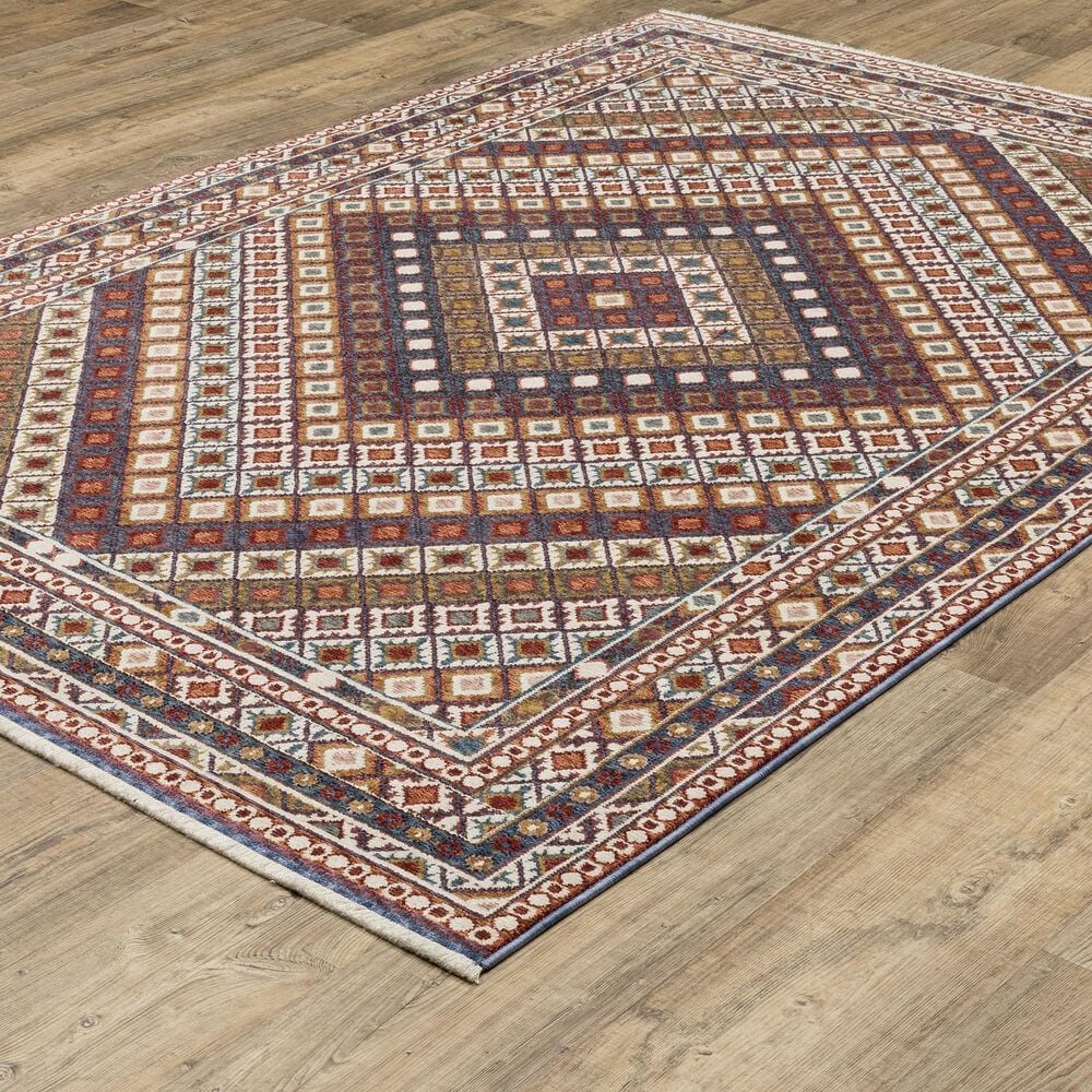 Oriental Weavers Hastings HA08B 5&#39;3&quot; x 7&#39;6&quot; Multicolor Area Rug, , large