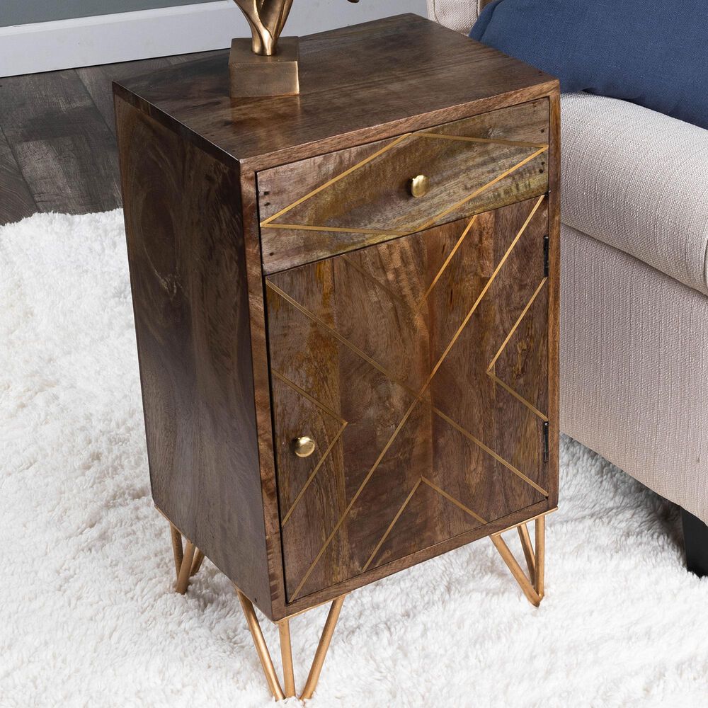 Butler Specialty Company Alda Chairside Chest in Medium Brown, , large