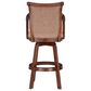 Linon Home Decor Brandon Swivel Bar Stool in Cherry, , large