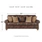 Signature Design by Ashley Nicorvo Stationary Sofa in Coffee, , large