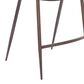 Zuo Modern Desi Counter Chair in White/Dark Brown (Set of 2), , large