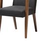 Baxton Studio Andrea Lounge Chair in Dark Grey (Set of 2), , large