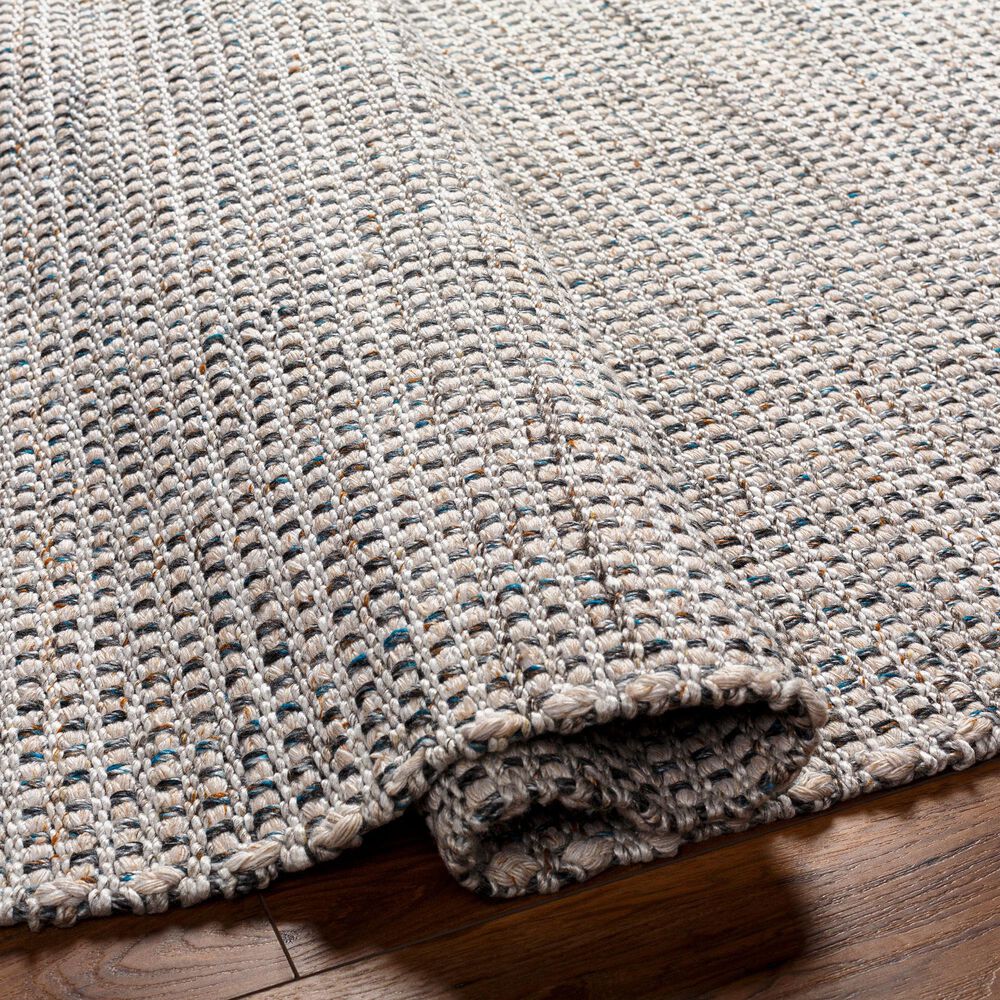 Surya Sara SRU-2304 2&#39; x 3&#39; Off-White, Charcoal, Brown and Seafoam Area Rug, , large