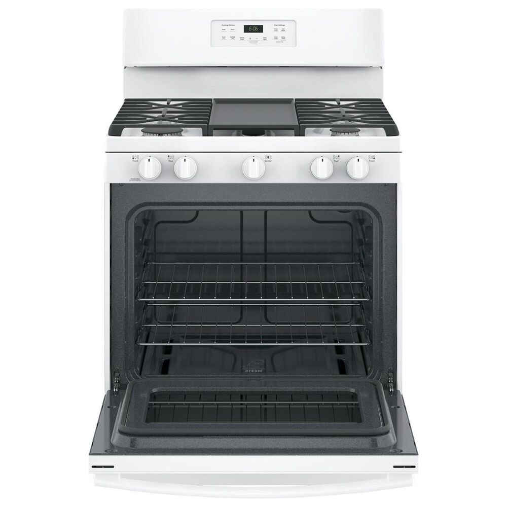 GE Appliances 5.0 Cu. Ft. Freestanding Gas Range in White, , large
