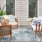 Nourison Garden Oasis Nautical Blue 5" x 7" Indoor/Outdoor Area Rug, , large