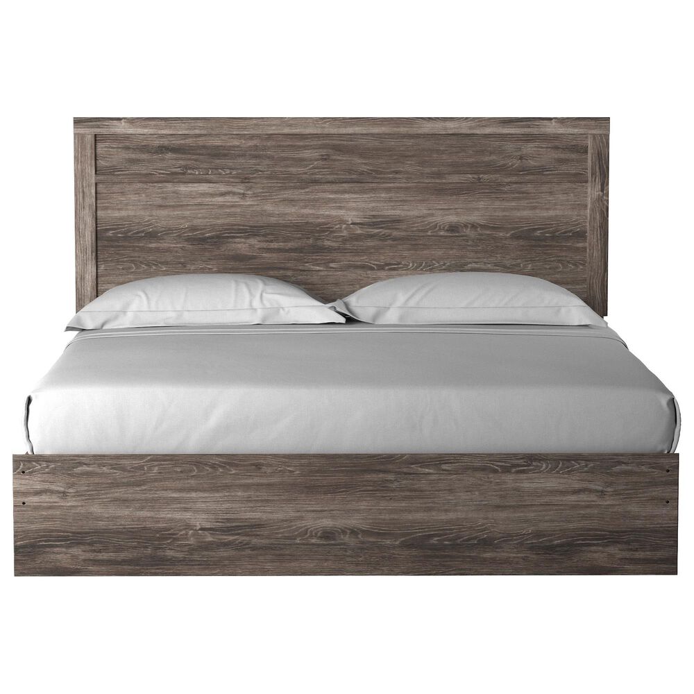 Ashley Ralinksi King Panel Bed in Gray, , large