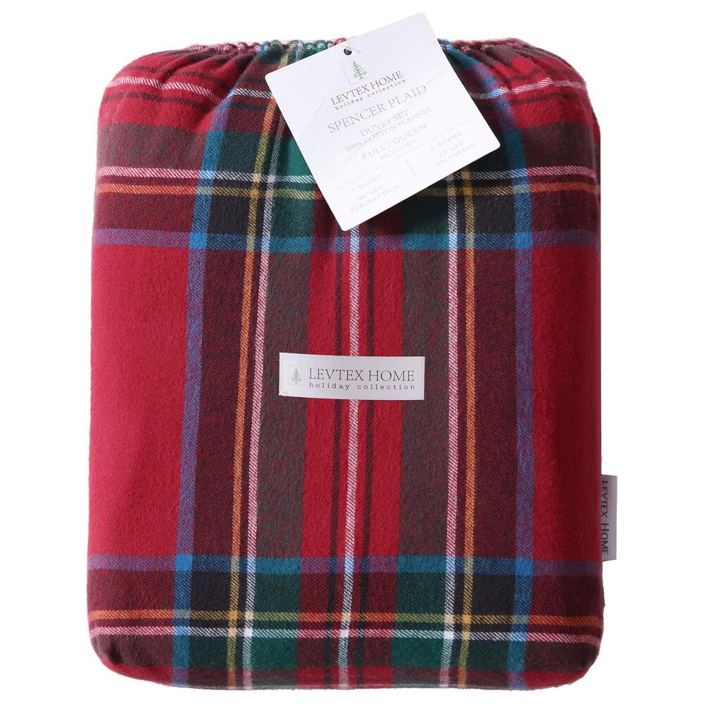 Levtex Spencer 3-Piece King Comforter Set in Red, Green, White and Blue, , large