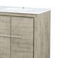 Lexora Home Lafarre 72" Double Bathroom Vanity in Rustic Acacia with 2 cm White Quartz Top and Rectangular Sinks, , large