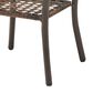 Hearth and Haven Outdoor Square Side Table with Glass Top in Brown, , large