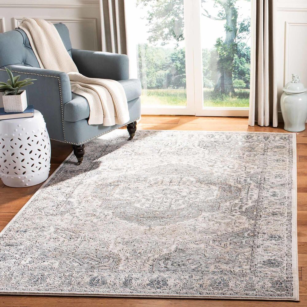 Safavieh Oregon 6&#39;6&quot; x 9&#39;2&quot; Ivory and Grey Area Rug, , large