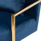 Baxton Studio Mira Arm Chair in Navy Blue, , large