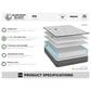 Harvest Sleep Iris Medium Twin XL Mattress with Low Profile Box Spring, , large