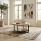 Belle Furnishings Danby Cocktail Table in Nutmeg and Alabaster, , large