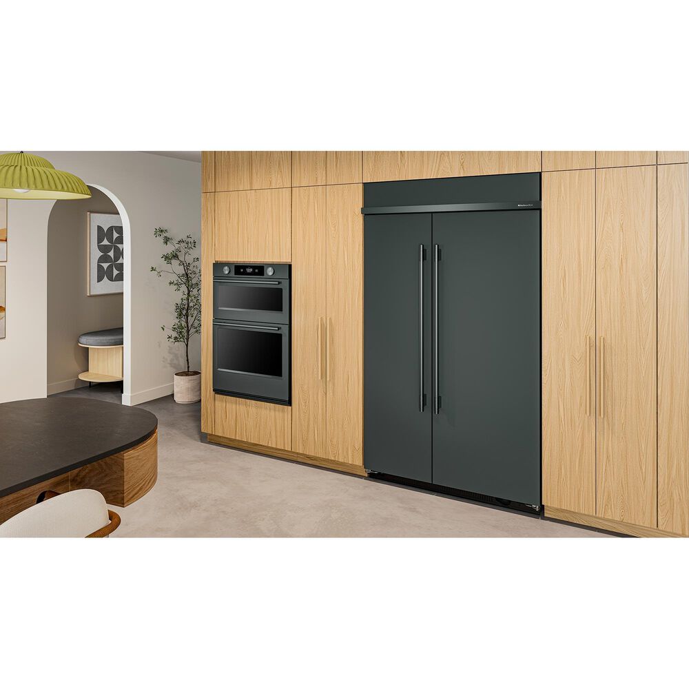 KitchenAid 30 Cu. Ft. Built-In Side-by-Side Refrigerator with Platinum Interior in Juniper, , large