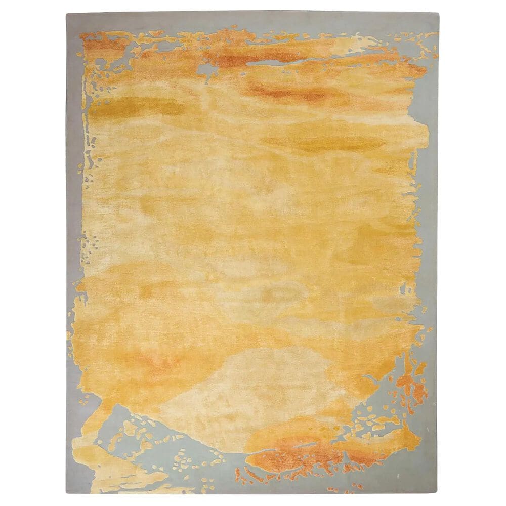 Nourison Prismatic PRS19 10" x 14" Grey and Gold Area Rug, , large