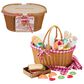 Fisher Price Wooden Picnic Basket and Food Pretend Play Set in Multicolor, , large