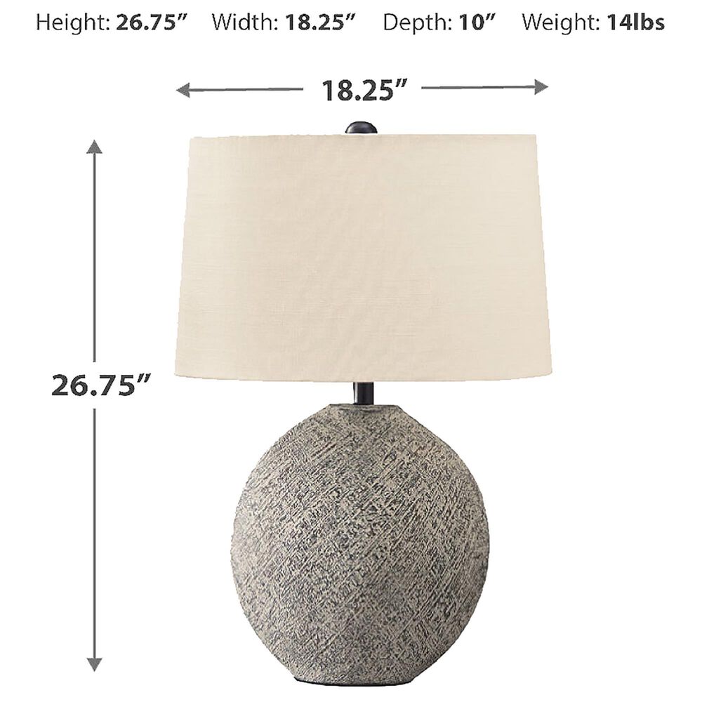 Ashley Harif Table Lamp in Gray, , large