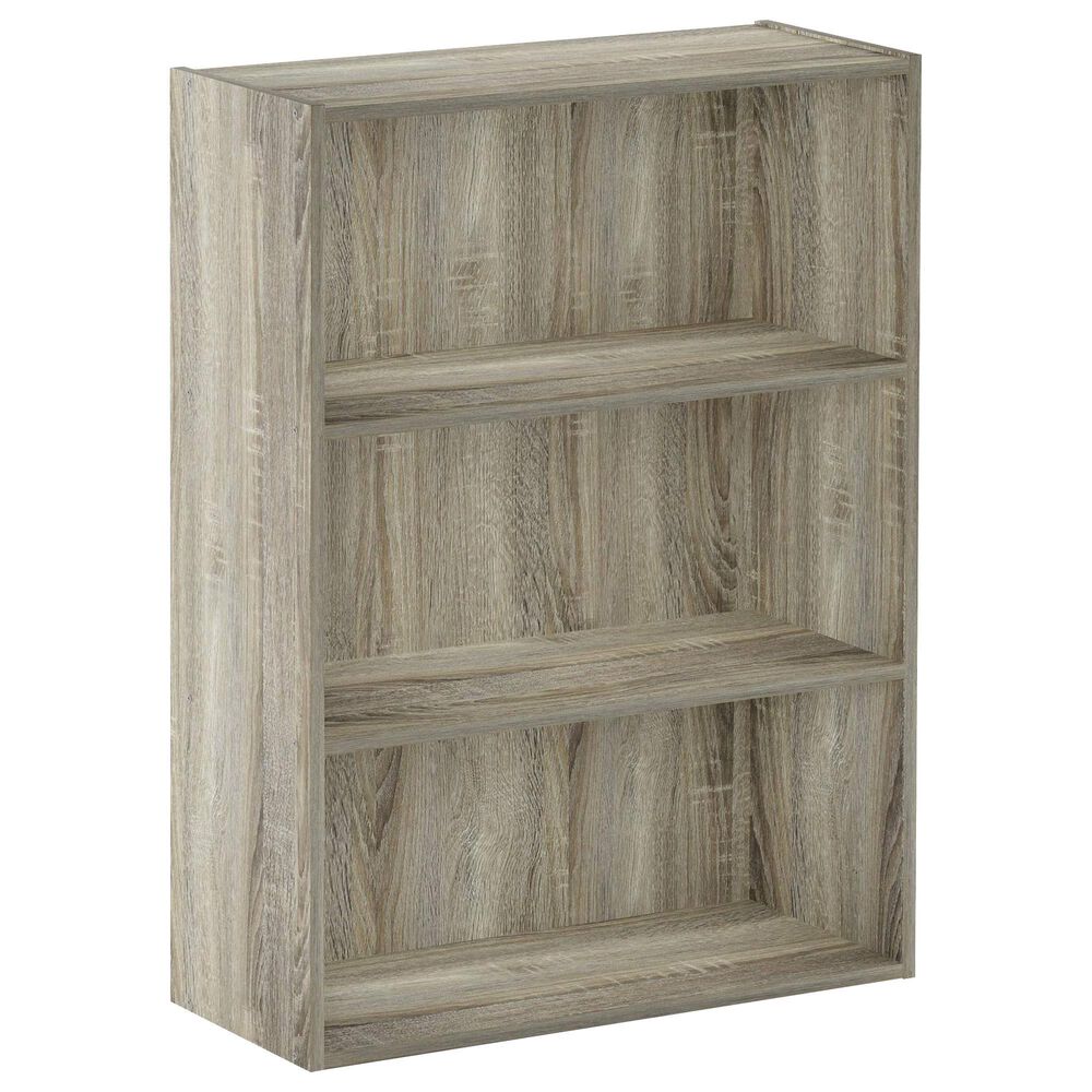 HOMLUX 3-Tier Open Shelf Bookcase in Sonoma Oak, , large