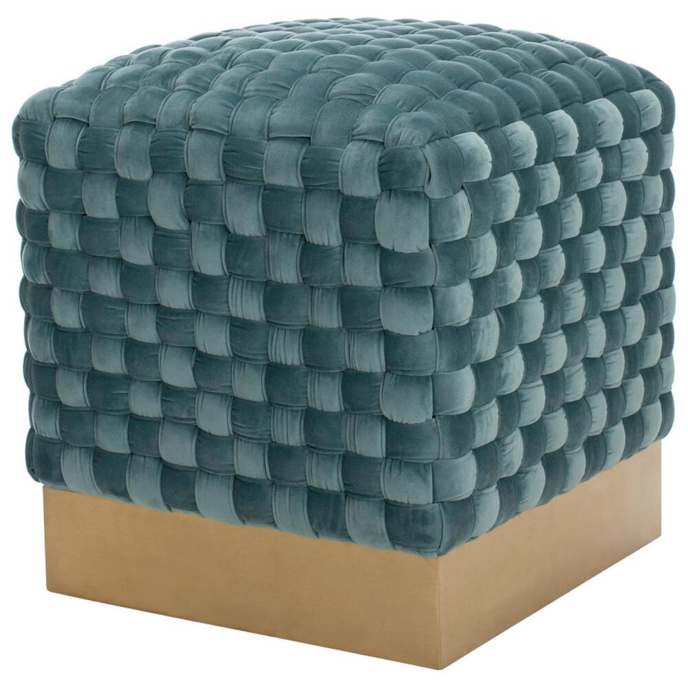 Safavieh Ravyn Ottoman in Seafoam, , large