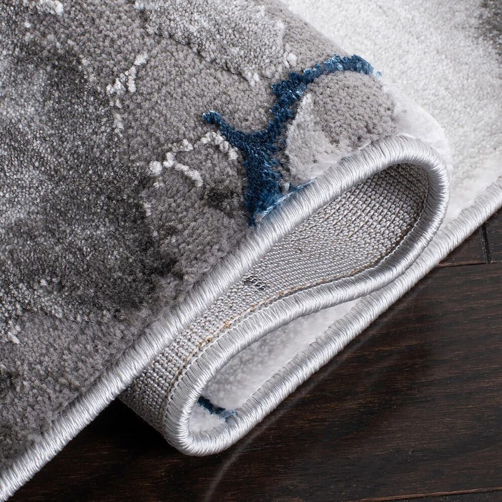 Safavieh Craft 2&#39;3&quot; x 16&#39; Ivory, Grey and Blue Runner, , large