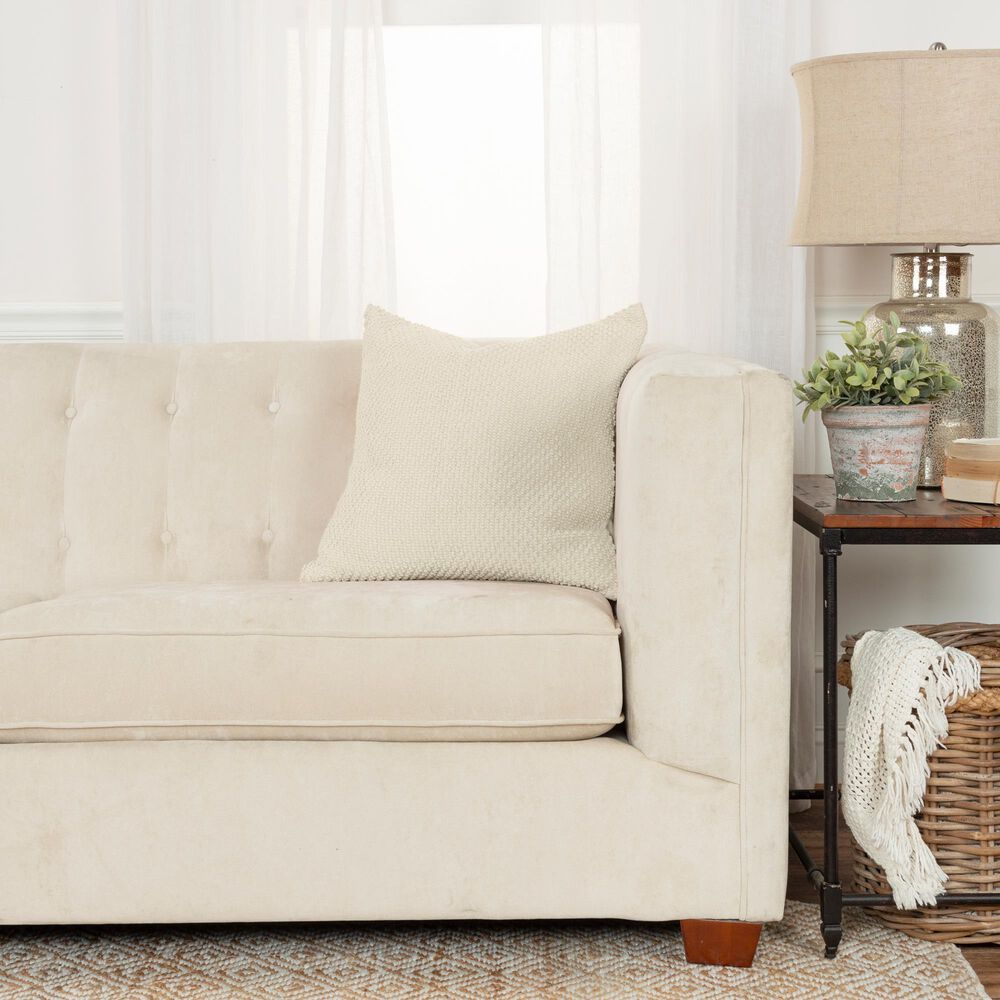Rizzy Home PILT19108NT002020 20&quot; Poly Filled Pillow in Natural, , large