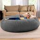 Jaxx 6" Cocoon Large Bean Bag Chair in Charcoal, , large