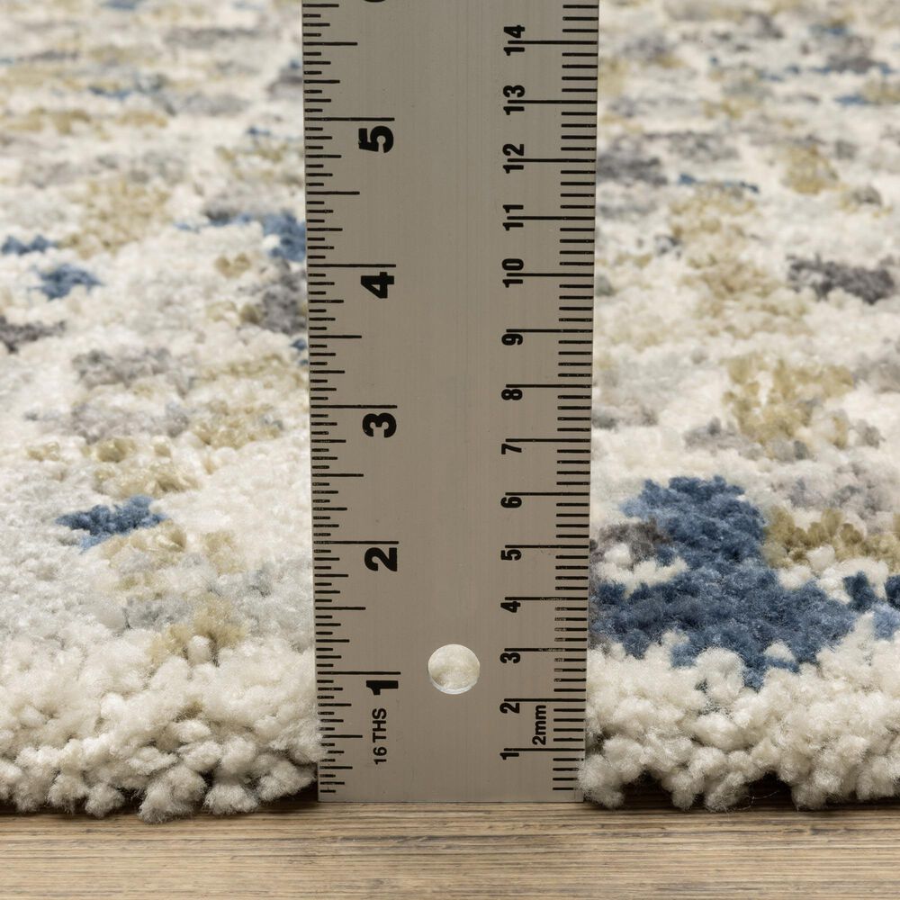 Oriental Weavers Aspen Ivory and Blue 2'3" x 7'6" Runner, , large