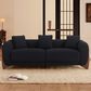 Morden Fort Cloud Boucle Stationary Sofa in Black, , large