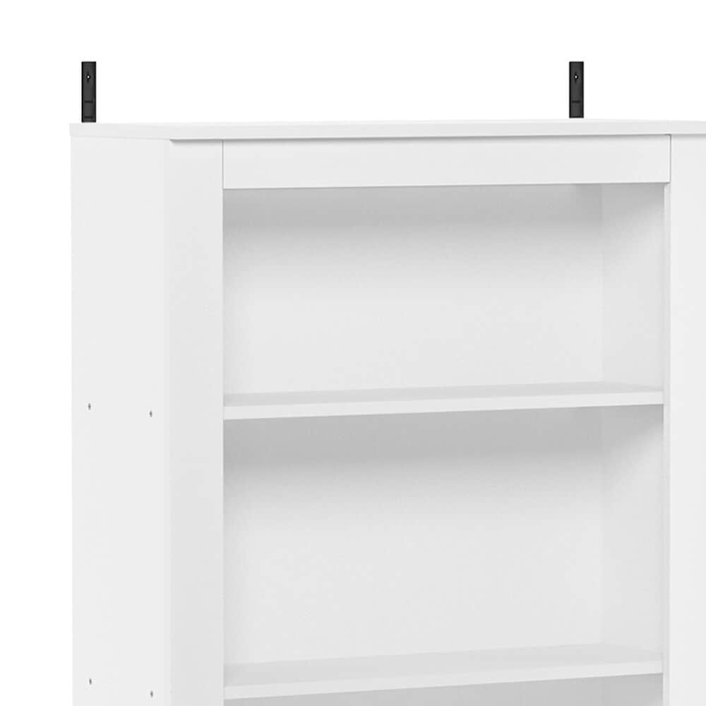 HOMLUX 63" Over the Toilet Storage Cabinet with 3 Open Shelve and Reinforced Leg in White, , large