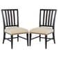 Hooker Furniture Big Sky Side Chair with Beige Cushion in Charred Timber (Set of 2), , large