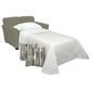 England Furniture Smyrna Stationary Twin Sleeper with Visco Memory Foam Mattress in Vance Bamboo, , large