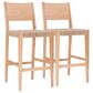 Linon Home Decor Cadence Bar Stool in Natural (Set of 2), , large