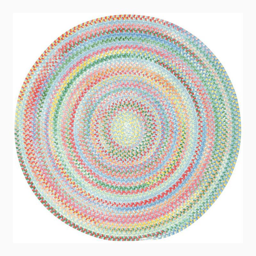 Capel Cutting Garden 0450440 7'6" Round Blue Bell Area Rug Shop NFM
