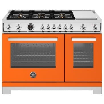 Bertazzoni Professional 7.1 Cu. Ft. Freestanding All-Gas Range in Arancio, , large