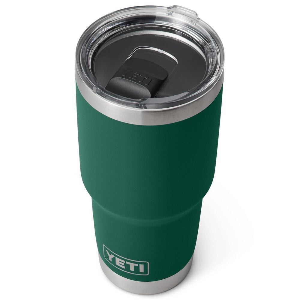 YETI Rambler 30 Oz Tumbler with MagSlider in Black Forest Green, , large