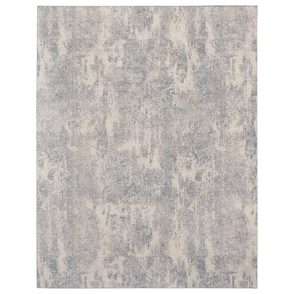 Nourison Exhale 7"10" x 9"10" Light Grey Area Rug, , large