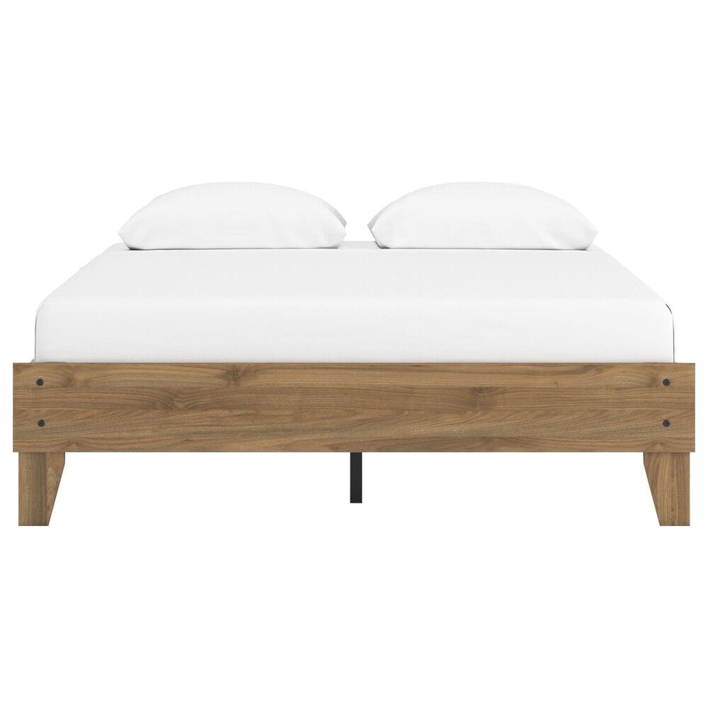 Ashley Deanlow Queen Platform Bed in Honey Brown, , large