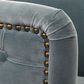 Uttermost Haider Accent Chair in Slate Blue Velvet, , large