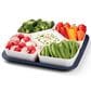Progressive SnapLock Party Carrier with Ice Tray Lid and Dip Bowl in Clear, , large
