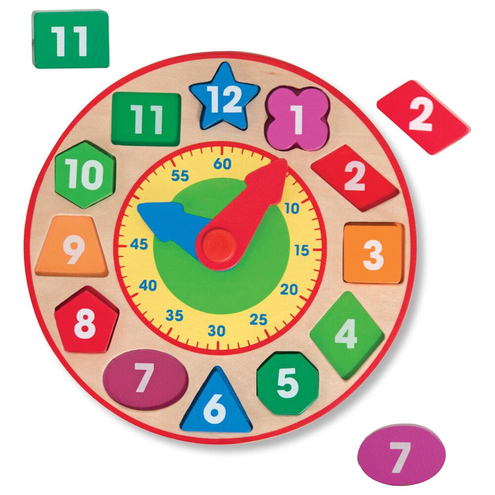 Melissa &amp; Doug Shape Sorting Clock, , large