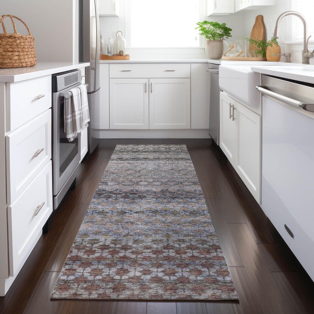 Dalyn Rug Company Burano BU6 2&#39;3&quot; x 7&#39;6&quot; Brown Indoor/Outdoor Runner, , large