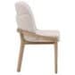 Blue Sun Designs Jacquelyn Dining Side Chair in Light Natural Finish and Beige Upholstery, , large