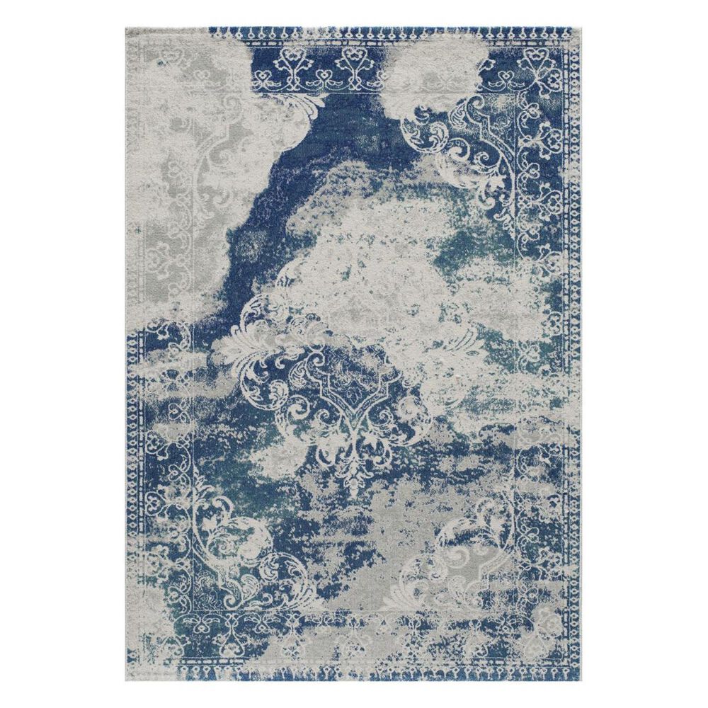 Momeni Loft LO-09 5"3" x 7"6" Blue Area Rug, , large