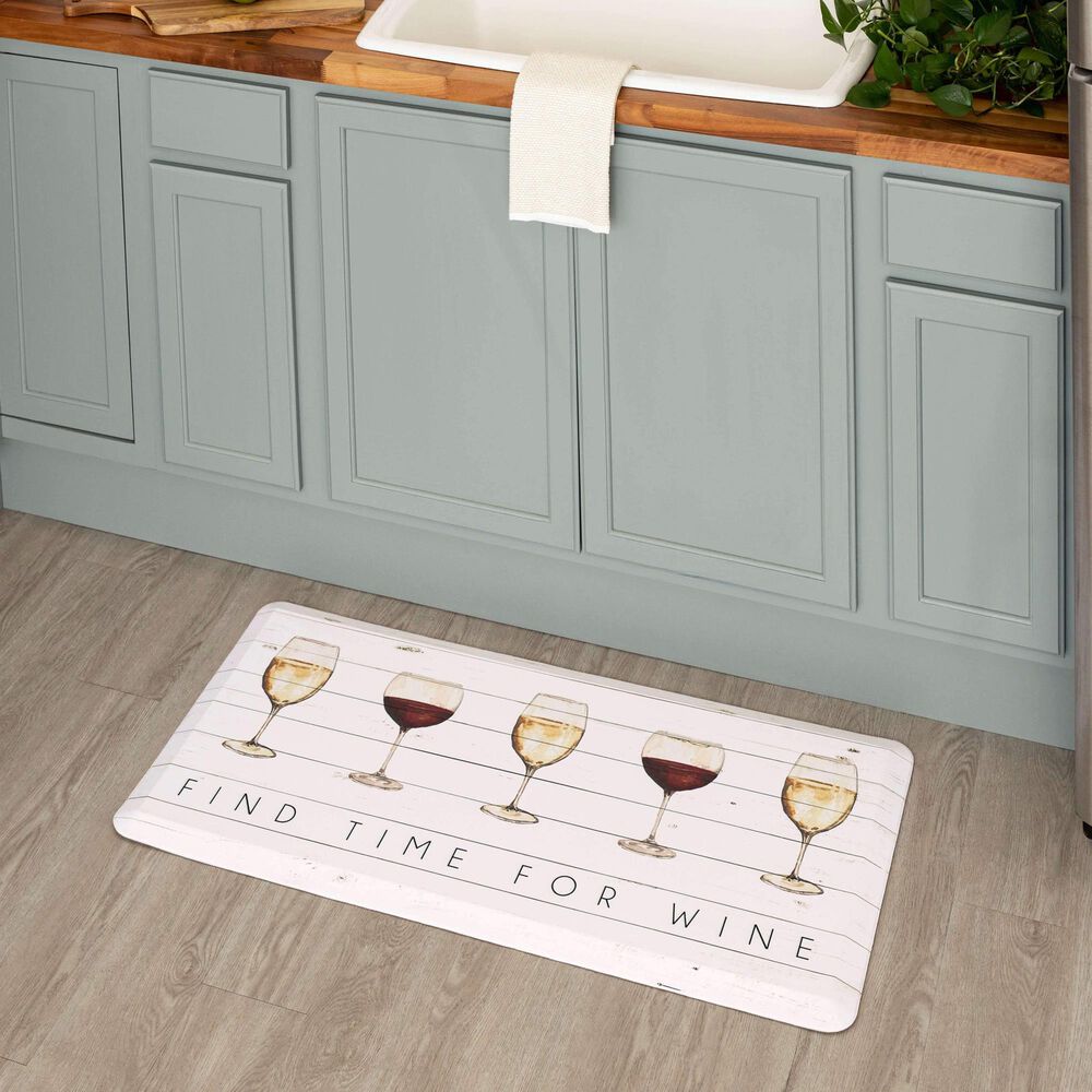Mohawk Dri-Pro Deluxe Time for Wine 1&#39;6&quot; x 2&#39;6&quot; Multicolor Door Mat, , large