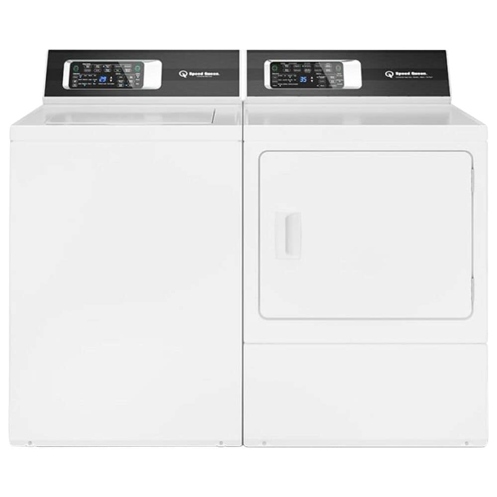Speed Queen 3.2 Cu. Ft. Top Load Washer and 7.0 Cu. Ft. Front Load Electric Dryer Laundry Pair with 16-Preset Cycles in White, , large