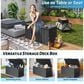 Hearth and Haven 200-Gallon Outdoor Storage Deck Box with Fabric Storage Bag in Dark Gray, , large