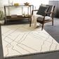 Surya Arsenal 9" x 12" Cream and Black Area Rug, , large