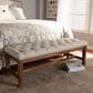 Baxton Studio Ainsley Accent Bench in Light Beige, , large